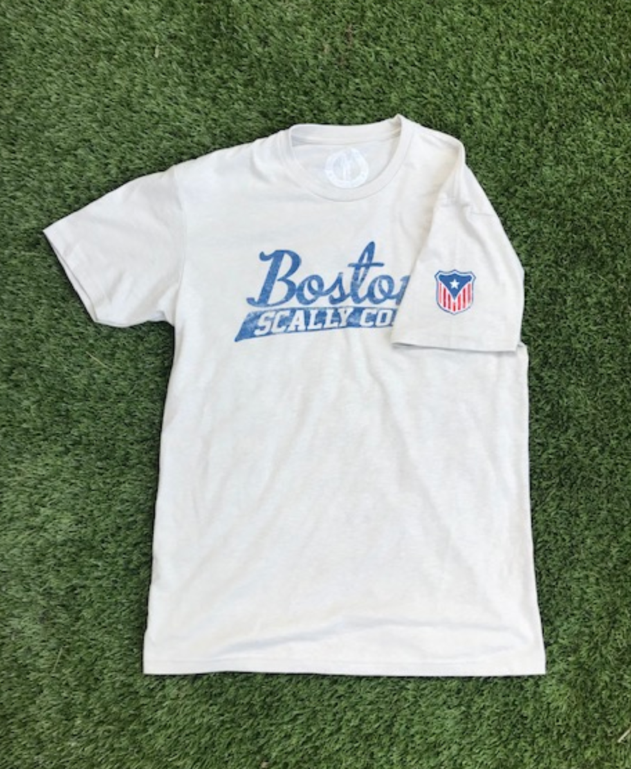 Boston Scally The Patriotic Crest Tee T-Shirt - White