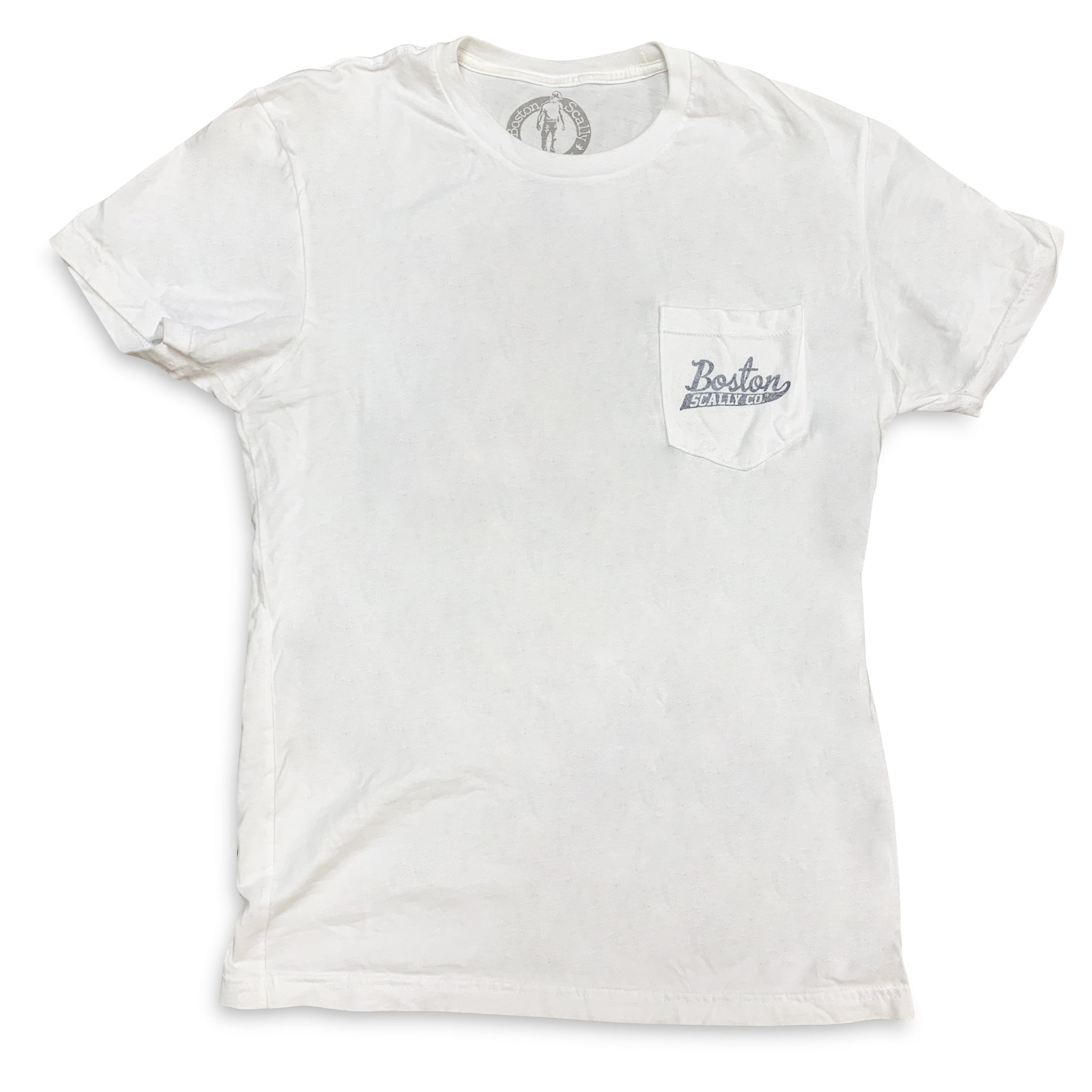 Boston Scally The Sailor Pocket Tee T-Shirt - White