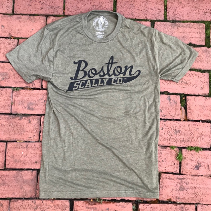 Boston Scally The Military Tee T-Shirt - Green