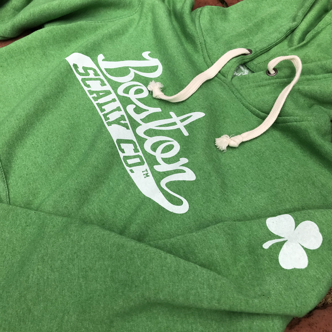 Boston Scally The Shamrock Hoodie - Green