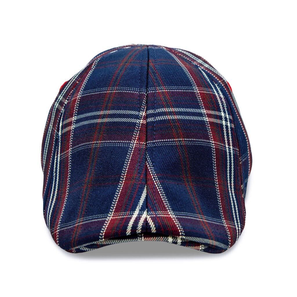 The Brave Boston Scally Cap - Navy Plaid