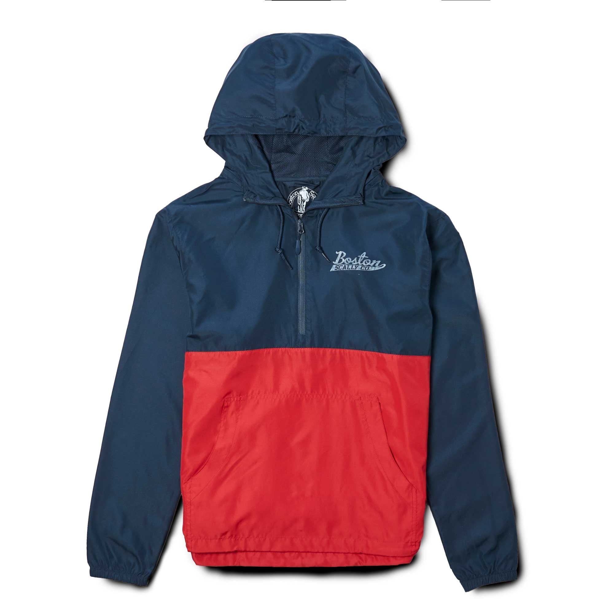 Boston Scally The Windbreaker - Navy & Red