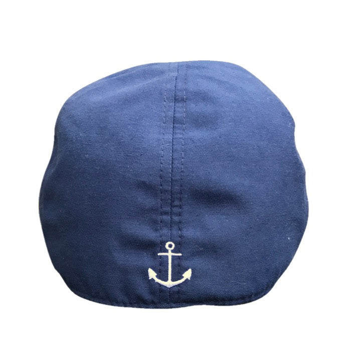 The Cape Codder Boston Scally Cap - Anchor & Marine Blue