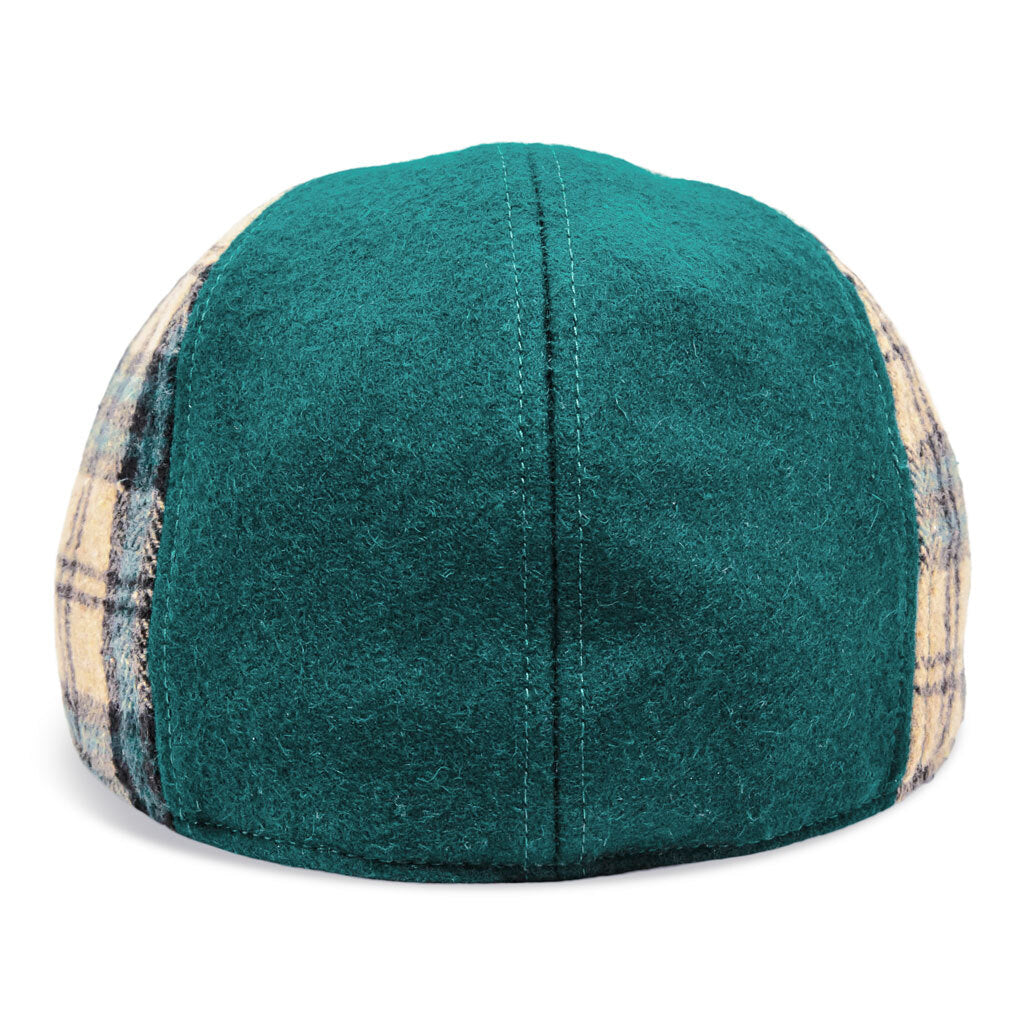 The Craic Boston Scally Cap - Emerald and Ale Plaid