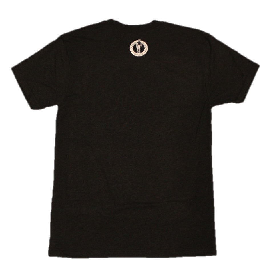 Boston Scally The Original Tee T-Shirt - Black with Black Script