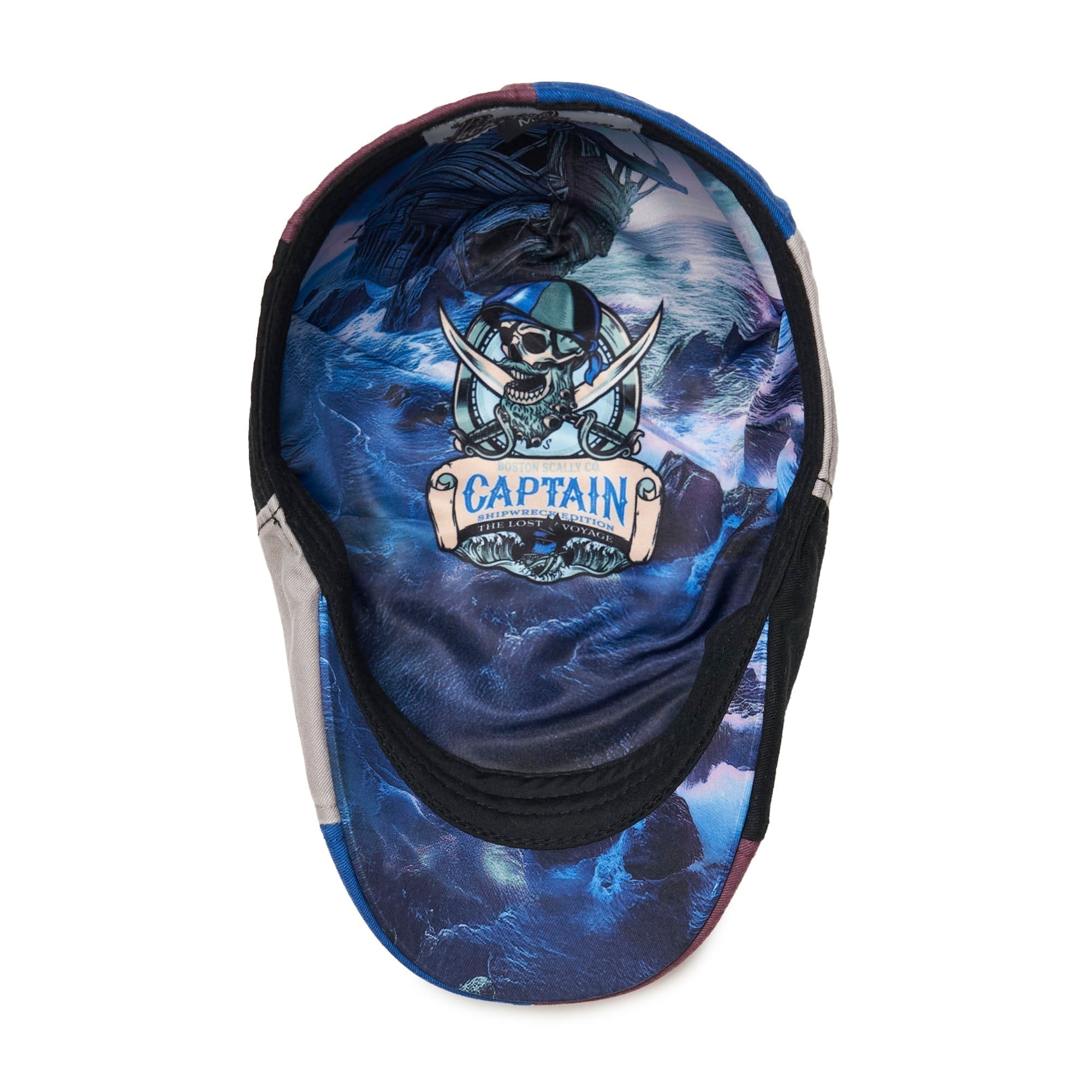 The Captain Shipwreck Edition: Lost Voyage Boston Scally Cap - Patchwork