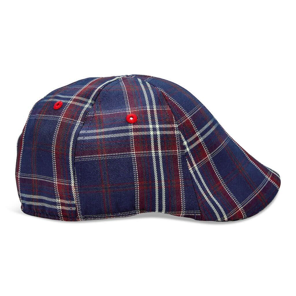The Brave Boston Scally Cap - Navy Plaid