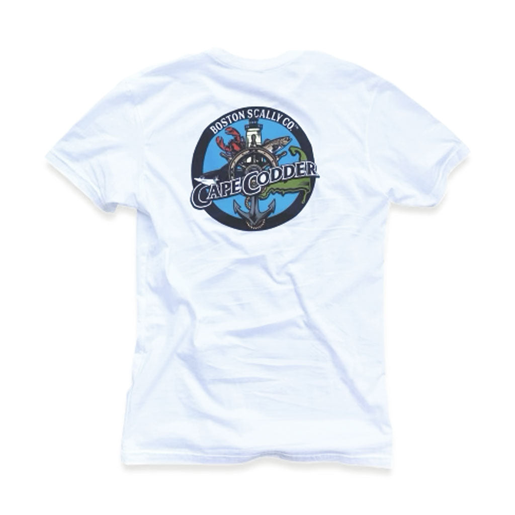 Boston Scally The Cape Codder Pocket Tee T-Shirt - White