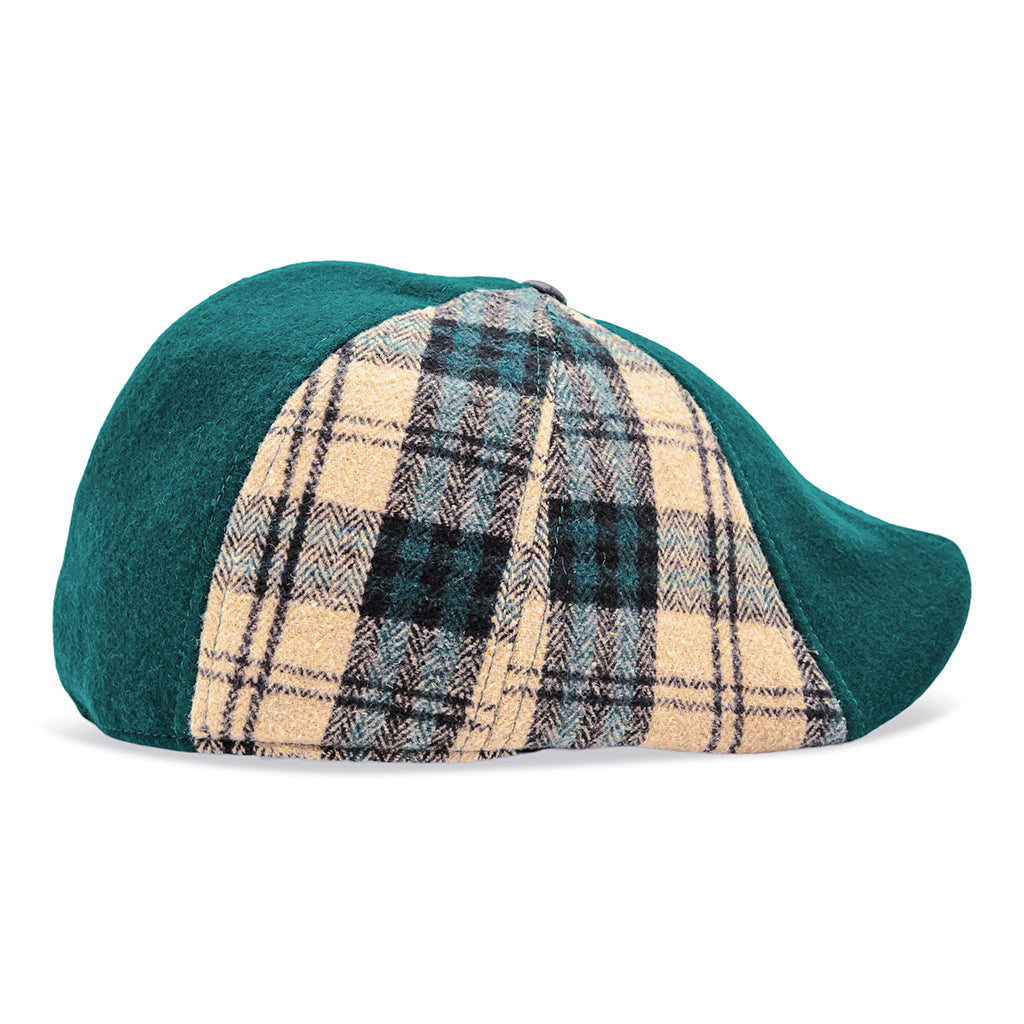 The Craic Boston Scally Cap - Emerald and Ale Plaid