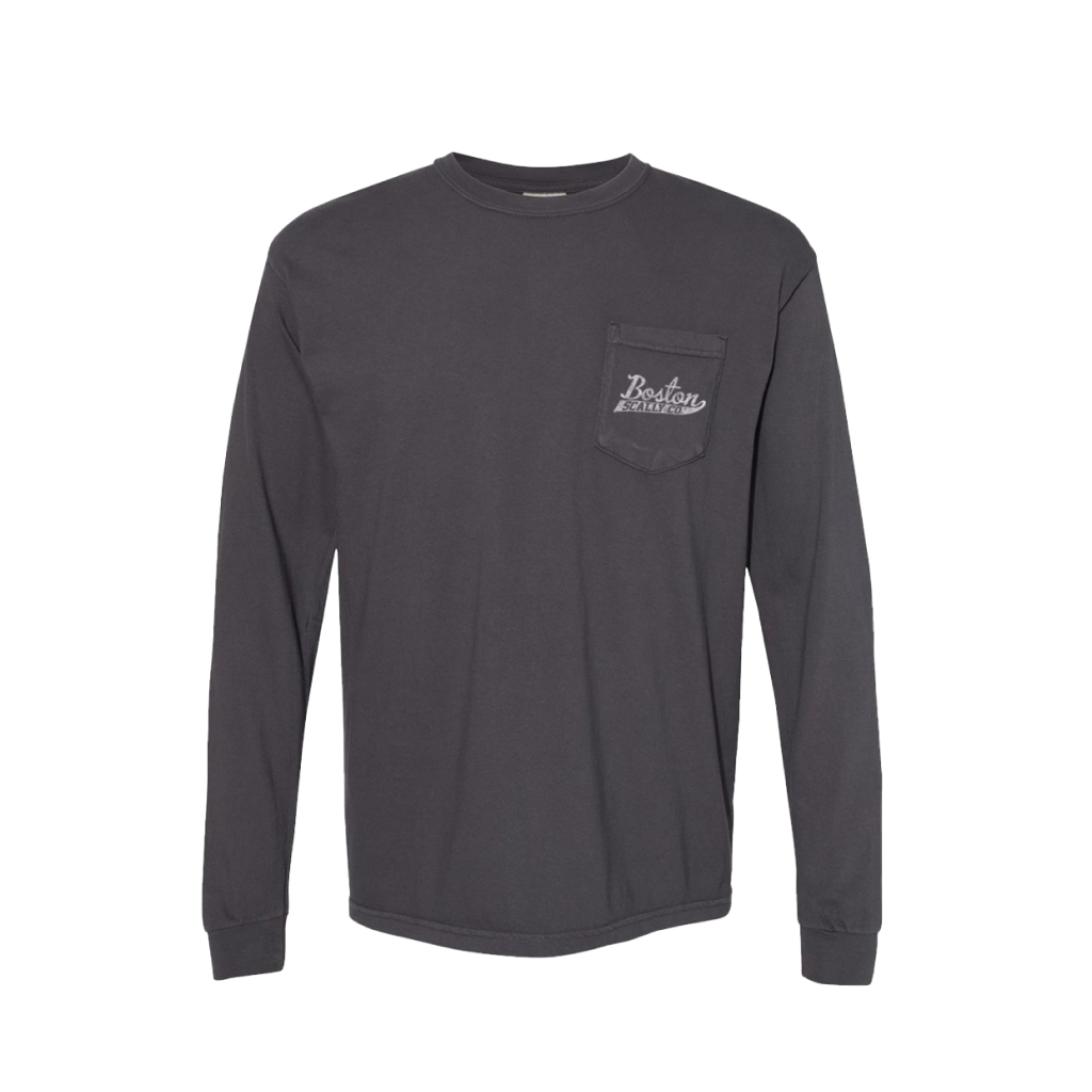 Boston Scally The 10-Year Anniversary Long Sleeve Pocket Tee T-Shirt - Black