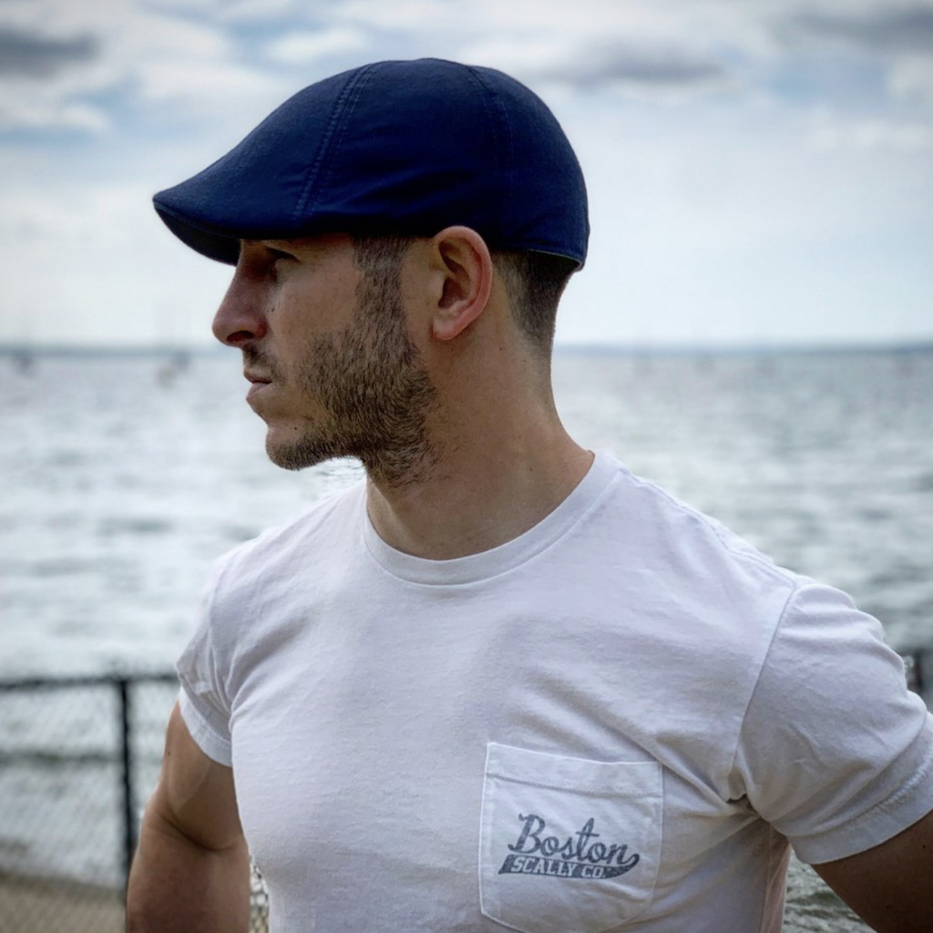 The Cape Codder Boston Scally Cap - Anchor & Marine Blue