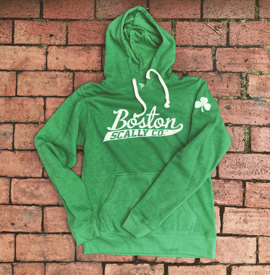 Boston Scally The Shamrock Hoodie - Green