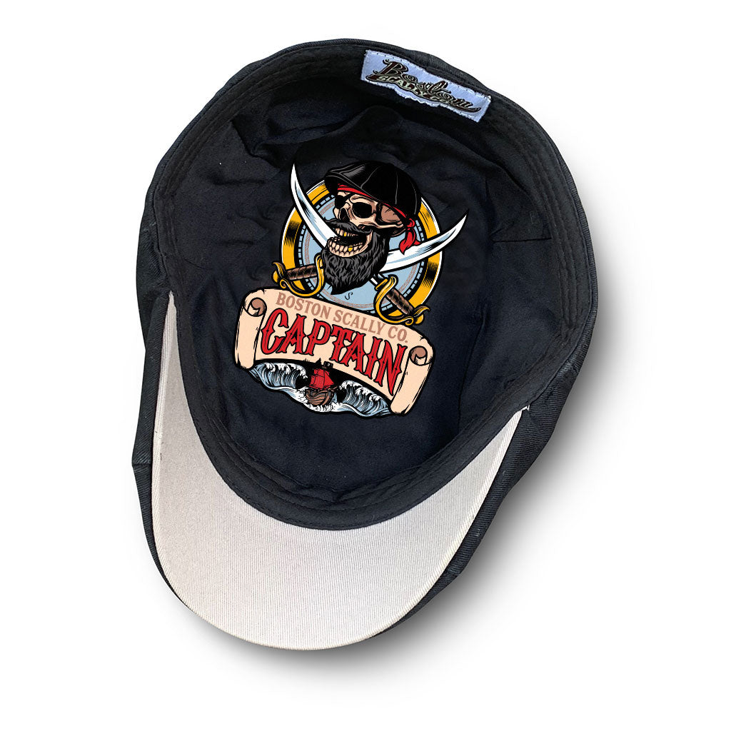 The Captain Boston Scally Cap - Black Pearl