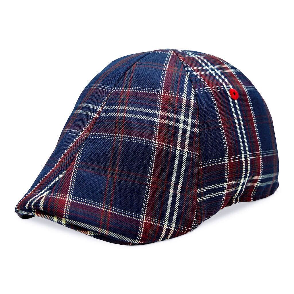 The Brave Boston Scally Cap - Navy Plaid