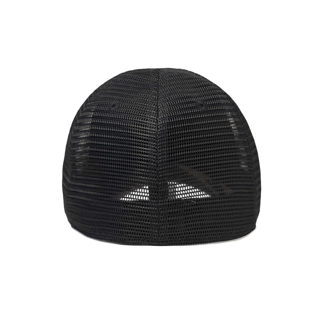 The Mesh Trucker Boston Scally Cap - Camo with Black