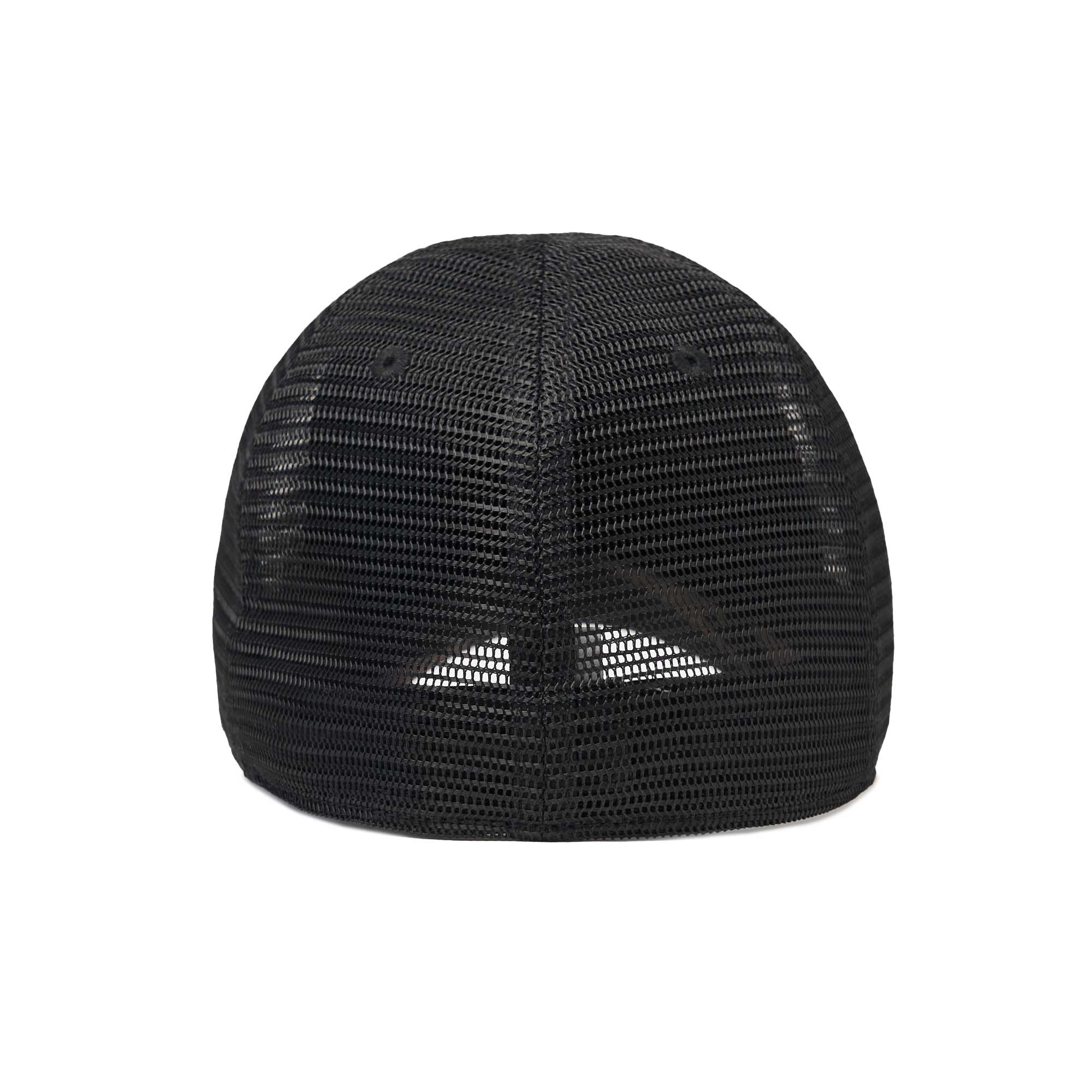 The Mesh Trucker Boston Scally Cap - Camo with Black