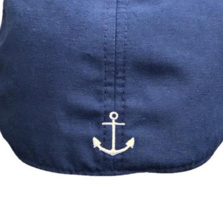 The Cape Codder Boston Scally Cap - Anchor & Marine Blue