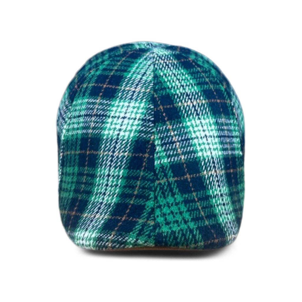 The Fighting Rock Boston Scally Cap - Green Plaid