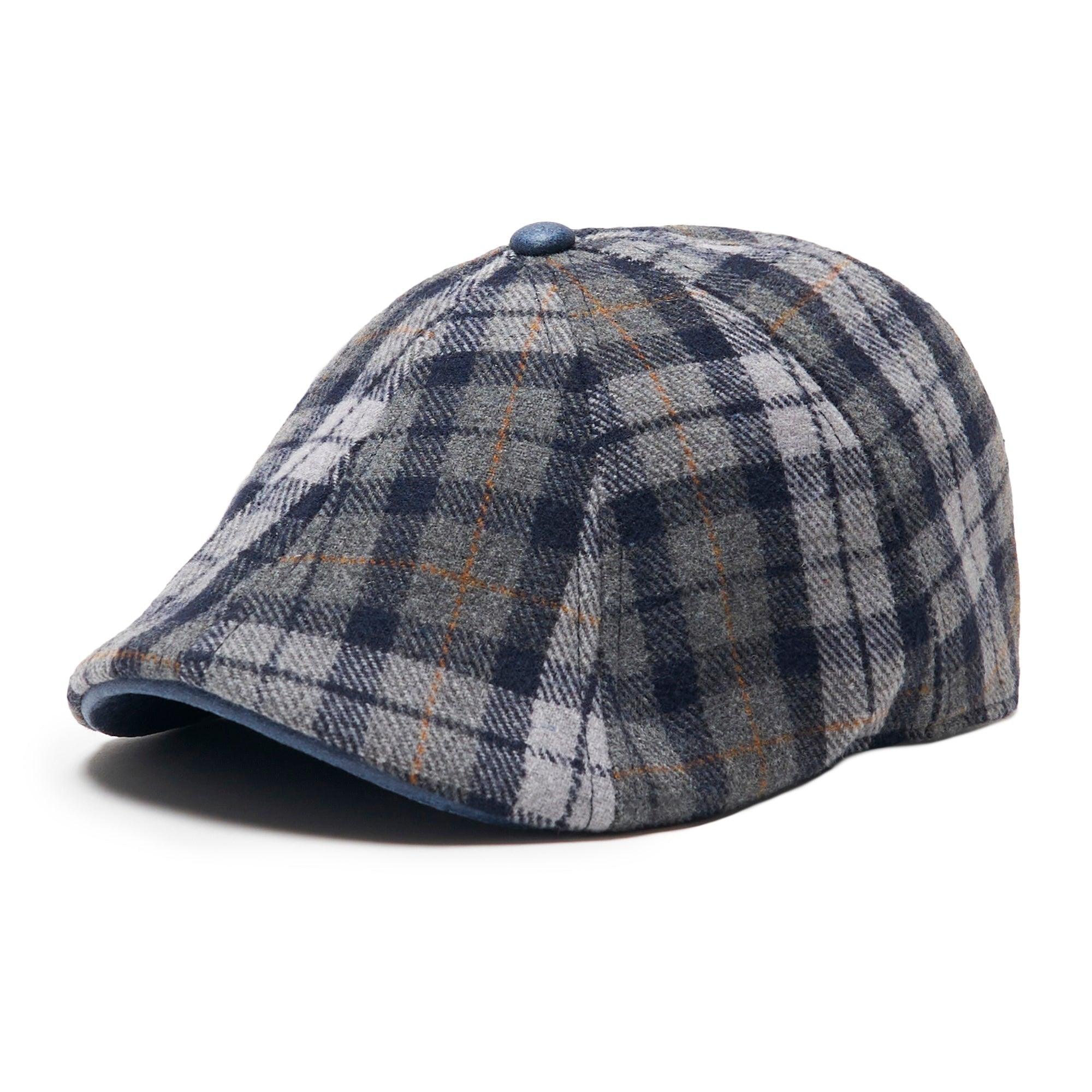 Dustin “The Diamond” Poirier Boston Scally Cap - Blue & Grey Plaid